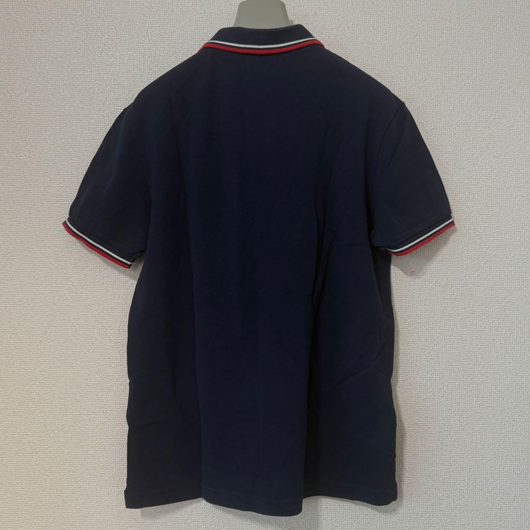 prada ポロシャツ ネイビー ロゴ リンガー