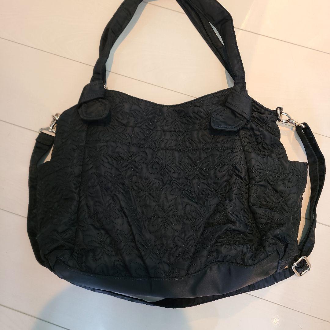 むーさん専用☆ANNA SUI 黒いショルダーバッグ 蝶の装飾付き