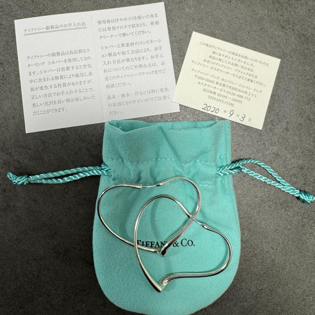 Tiffany&Co. エレサ・ペレッティ　オープンハートフープピアス