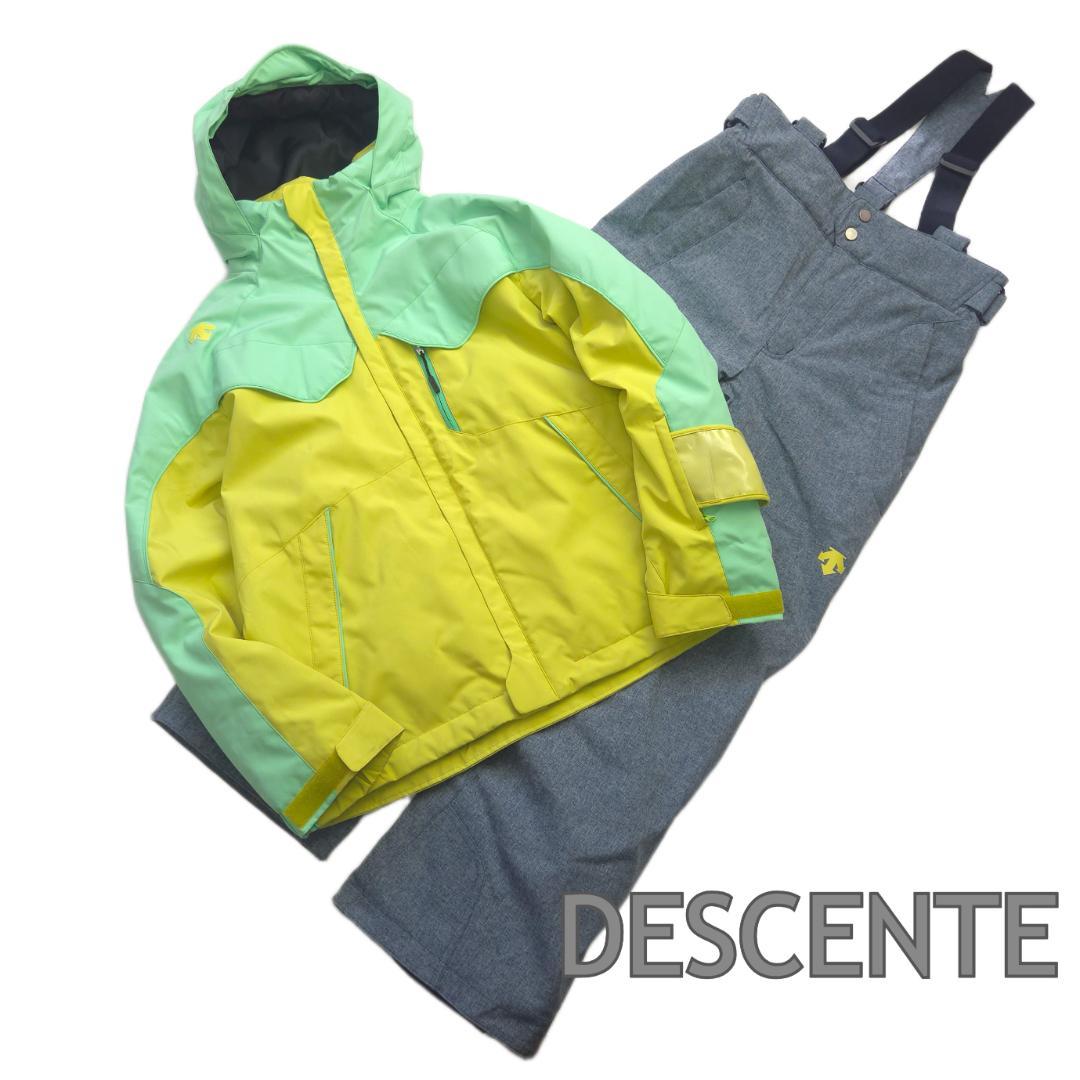 デサント　スキーウェア　上下　セット　メンズ　M　綺麗色　グリーン　冬