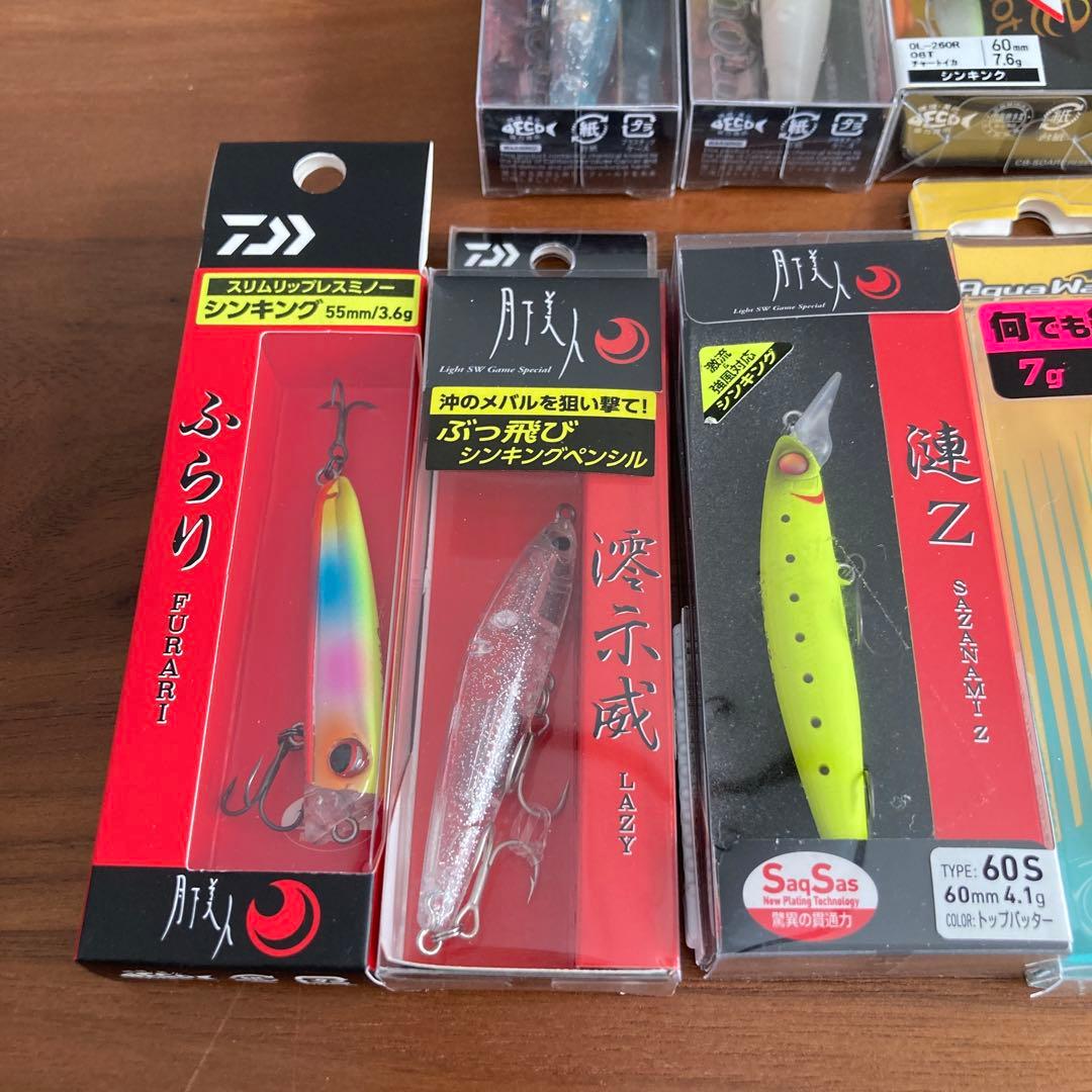 月下美人、メガバス、ソアレ、シンキング、ペンシル、ミノー、メタルマジック