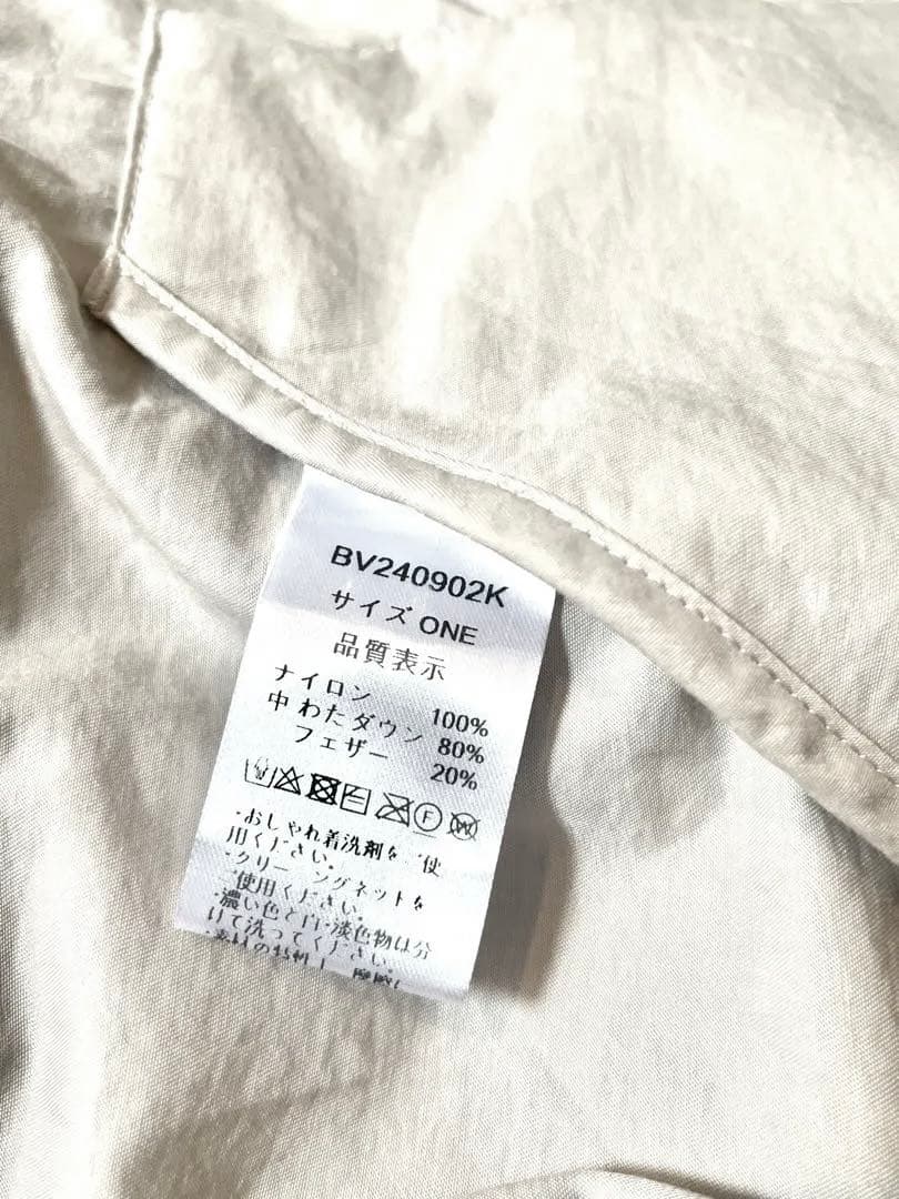 CANAL JEAN リバーシブルコンパクトダウンベスト