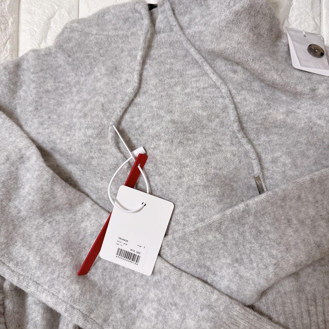 ワンピース S draped knit dress mini