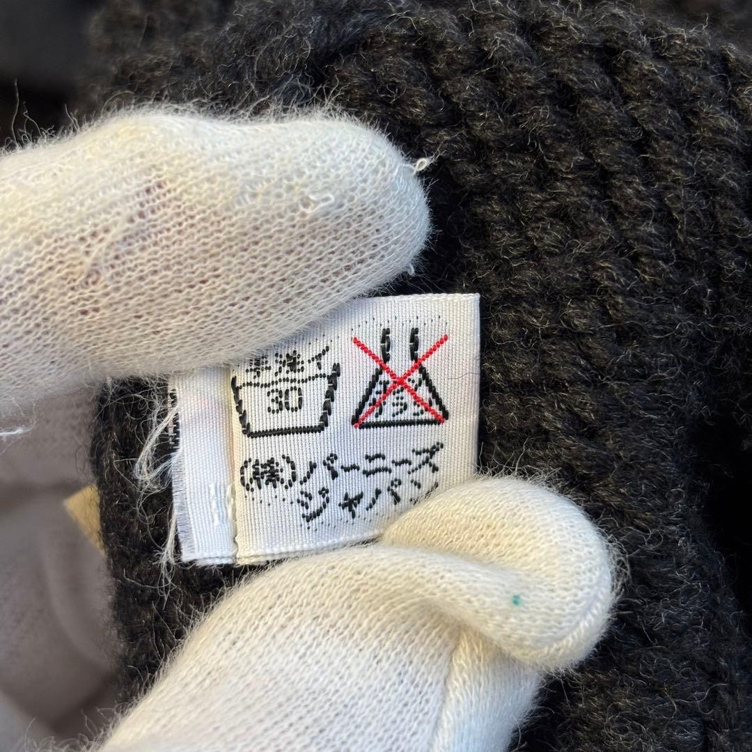 ザノーネ カーディガン スタンドカラー バルスター シェルボタン イタリア製