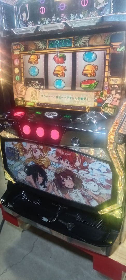 送料込　パチスロ　実機　ささみさん@がんばらない 不要 アミューズ
