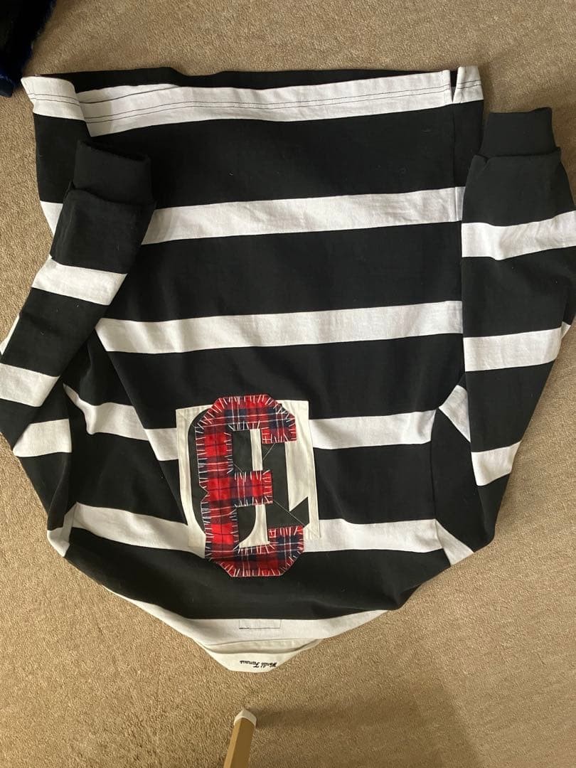 Supreme ストライプ ラガーシャツ L