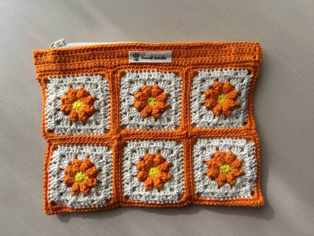 あい お花モチーフ巾着ポーチ・ファスナーポーチ