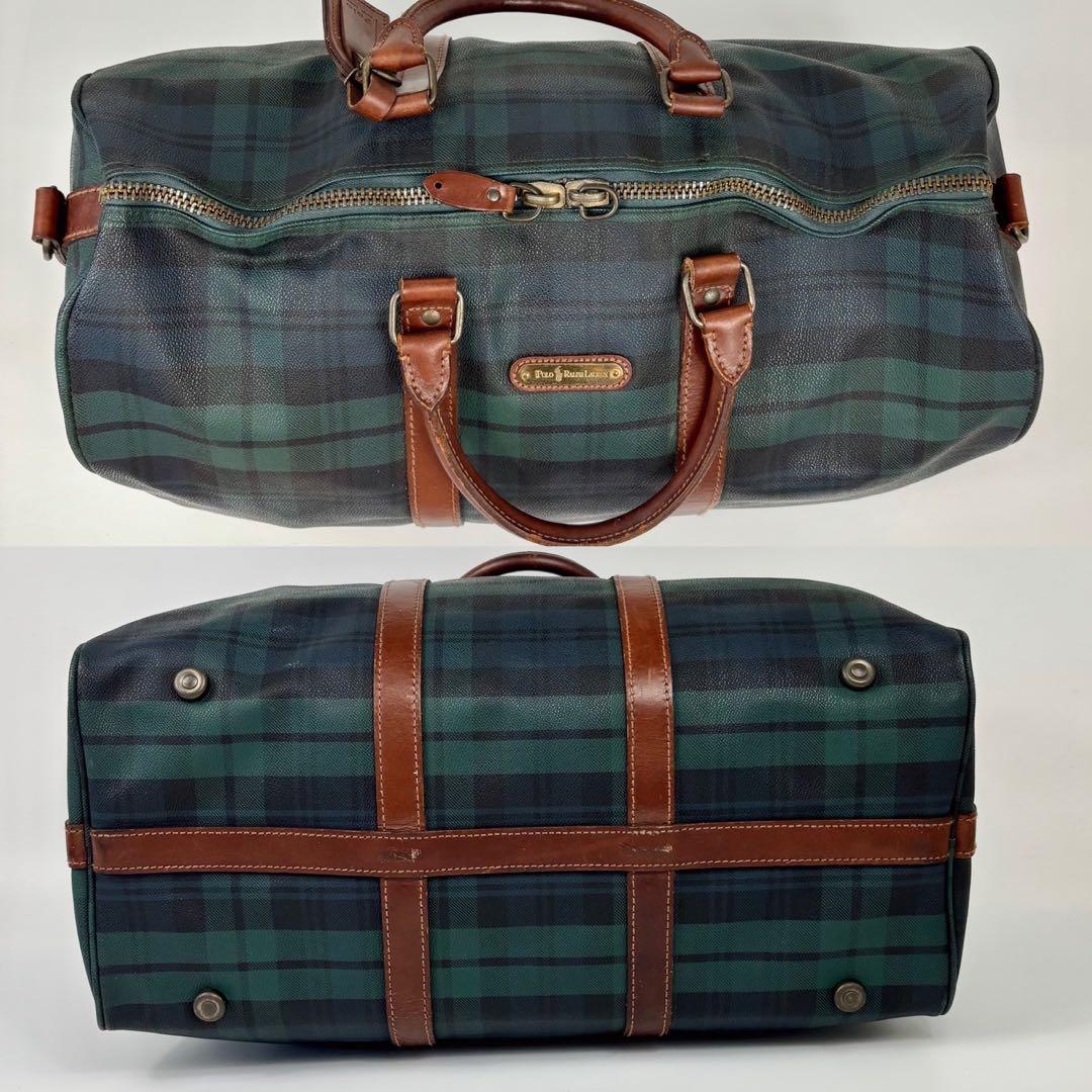 美品　POLO RALPH LAUREN　330　ボストンバッグ　チェック