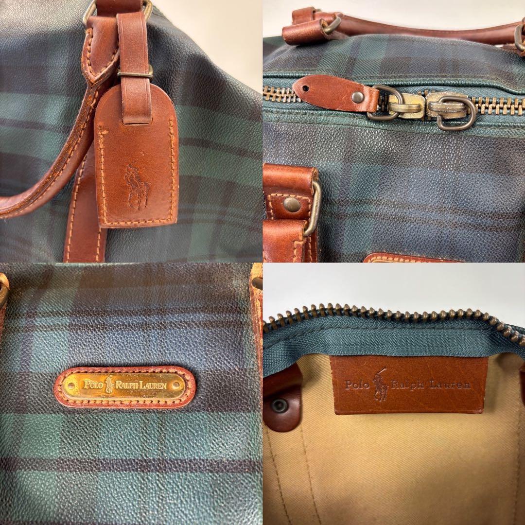 美品　POLO RALPH LAUREN　330　ボストンバッグ　チェック