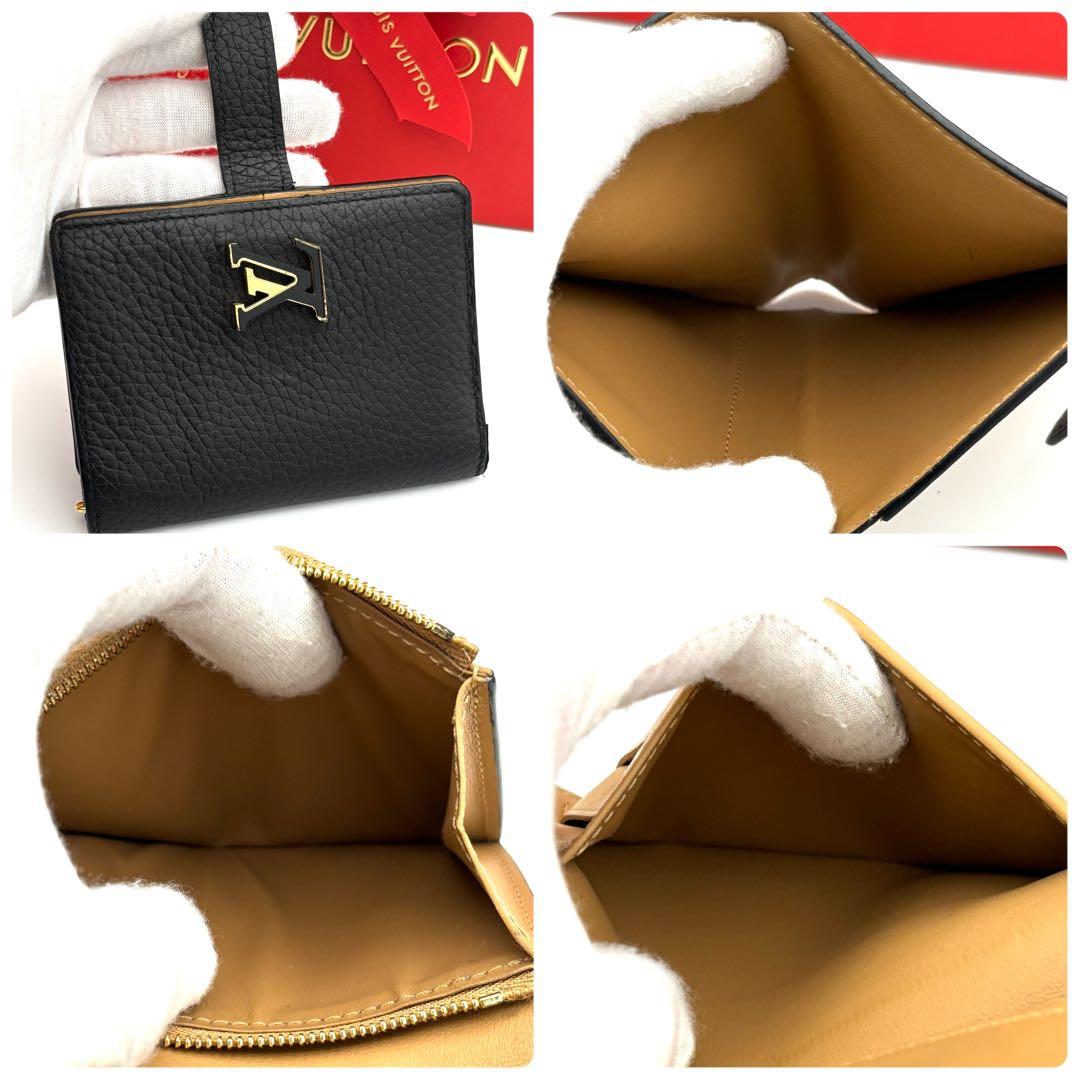 ☆極美品☆ルイヴィトン 財布 カプシーヌ ヴェルティカルウォレットコンパクト 黒