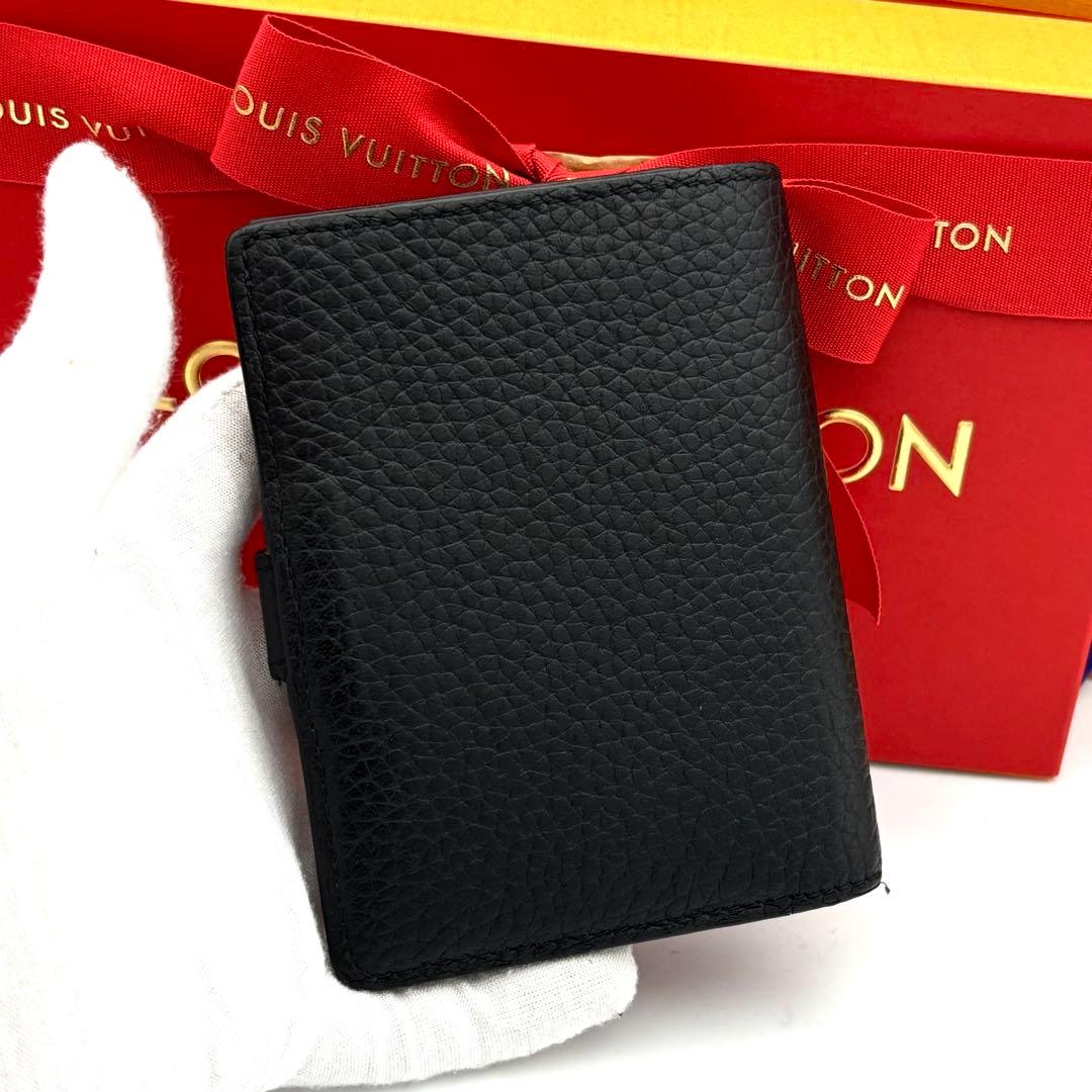 ☆極美品☆ルイヴィトン 財布 カプシーヌ ヴェルティカルウォレットコンパクト 黒