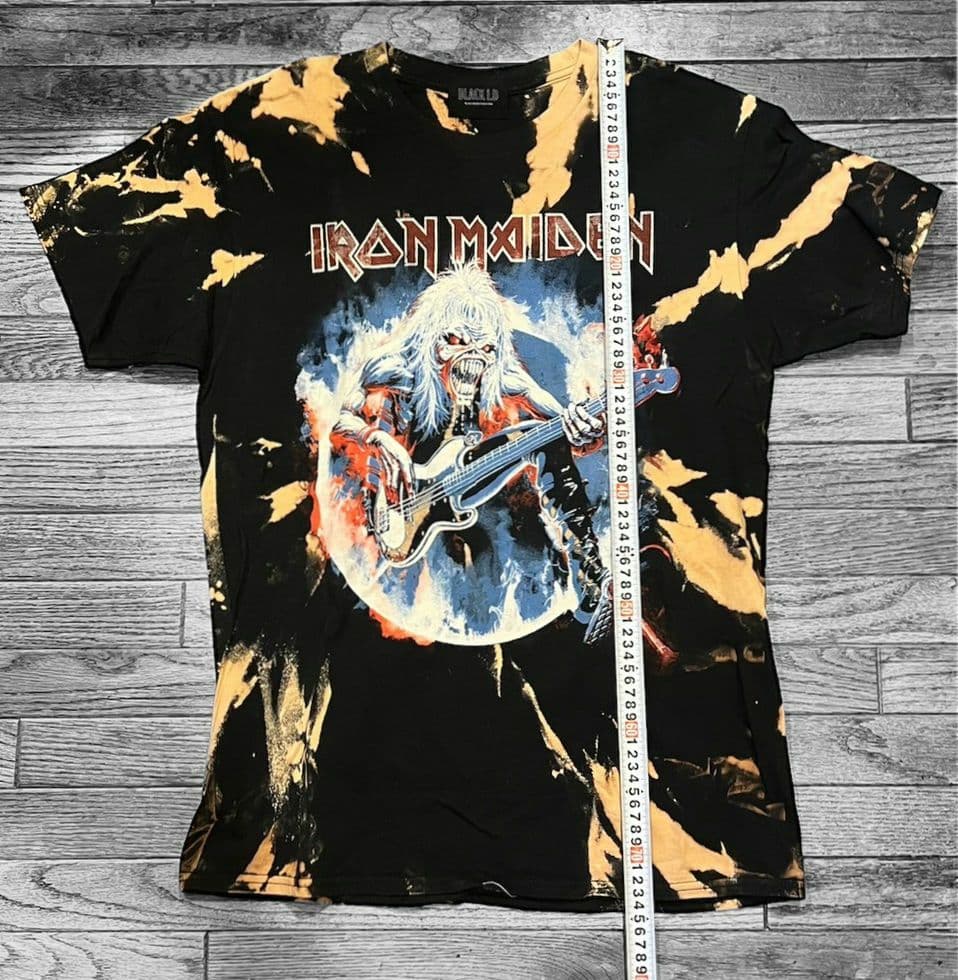 一点物 IRON MAIDEN アイアン・メイデン タイダイ染め Tシャツ