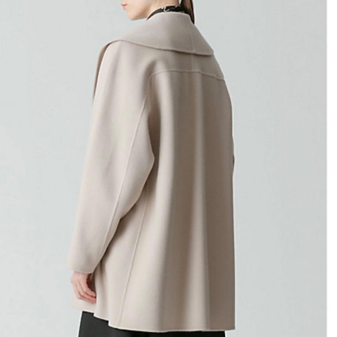 allureville ミドルコート ショールカラー ウール カシミヤ混