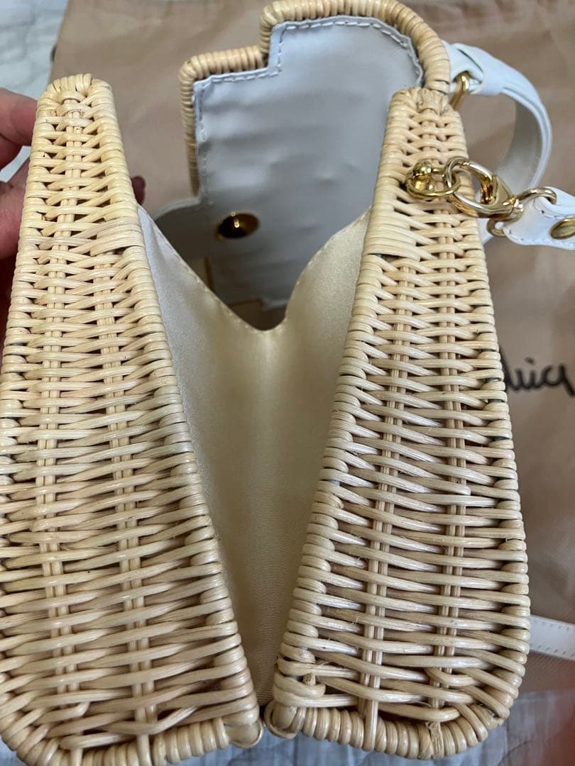 美品　TOMMASO CANDRIA トマソカンドリア カゴバッグ