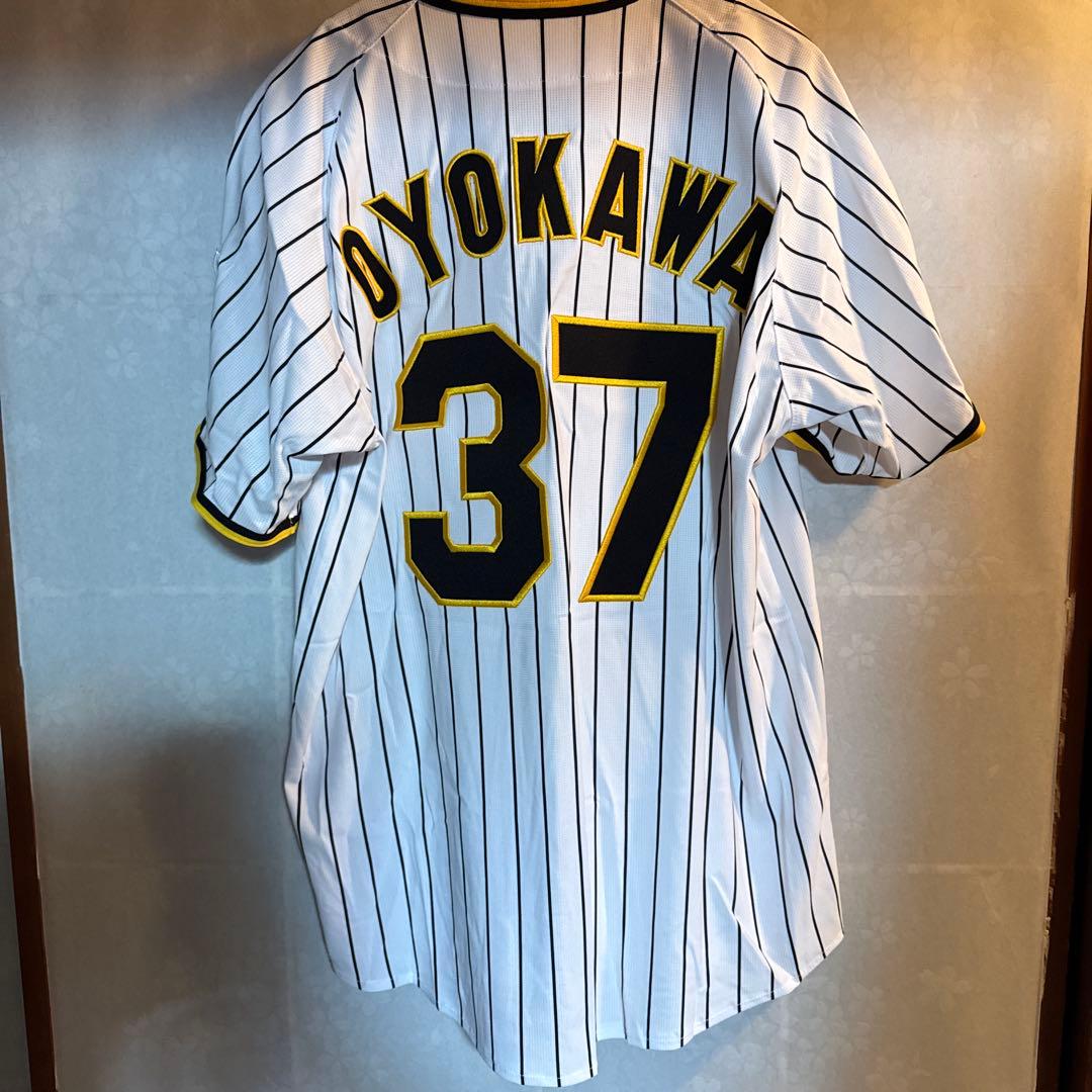 阪神タイガース チャンピオンエンブレム付きユニフォーム 及川雅貴　Lサイズ