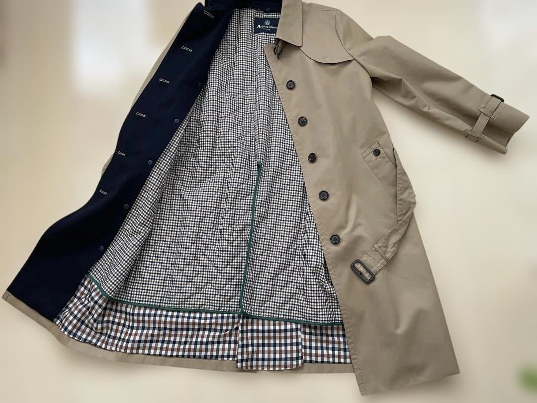 Aquascutum ライナー付きトレンチコート アクアスキュータム 美品
