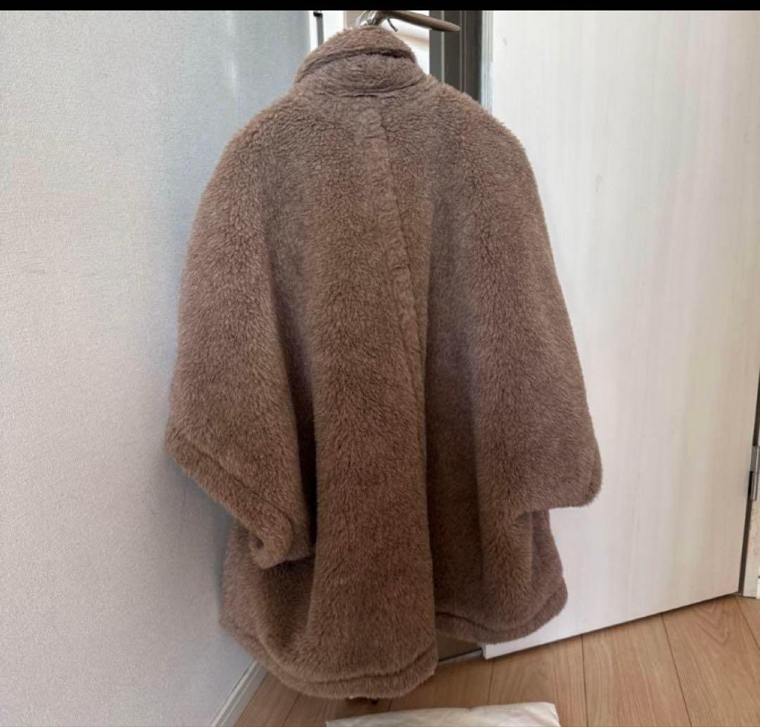 ann 値下げ⭐︎マックスマーラテディベア　ケープポンチョTEBE4 ハニー