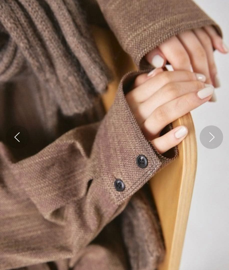 美品! todayful ヘリンボーンシャツコンビメゾン 36