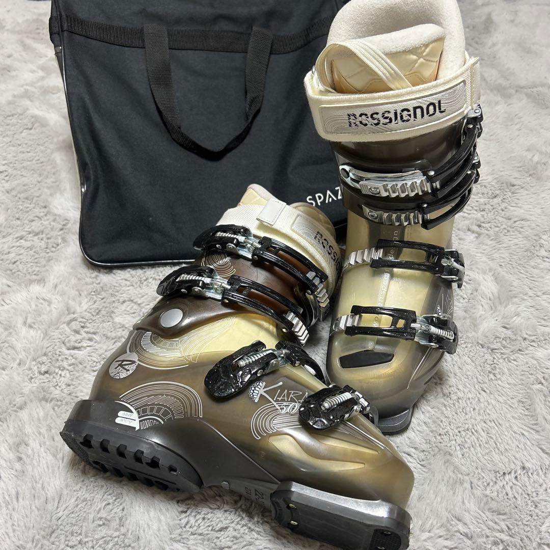 ROSSIGNOLスキーセット板123cmブーツ23cmストック100cm