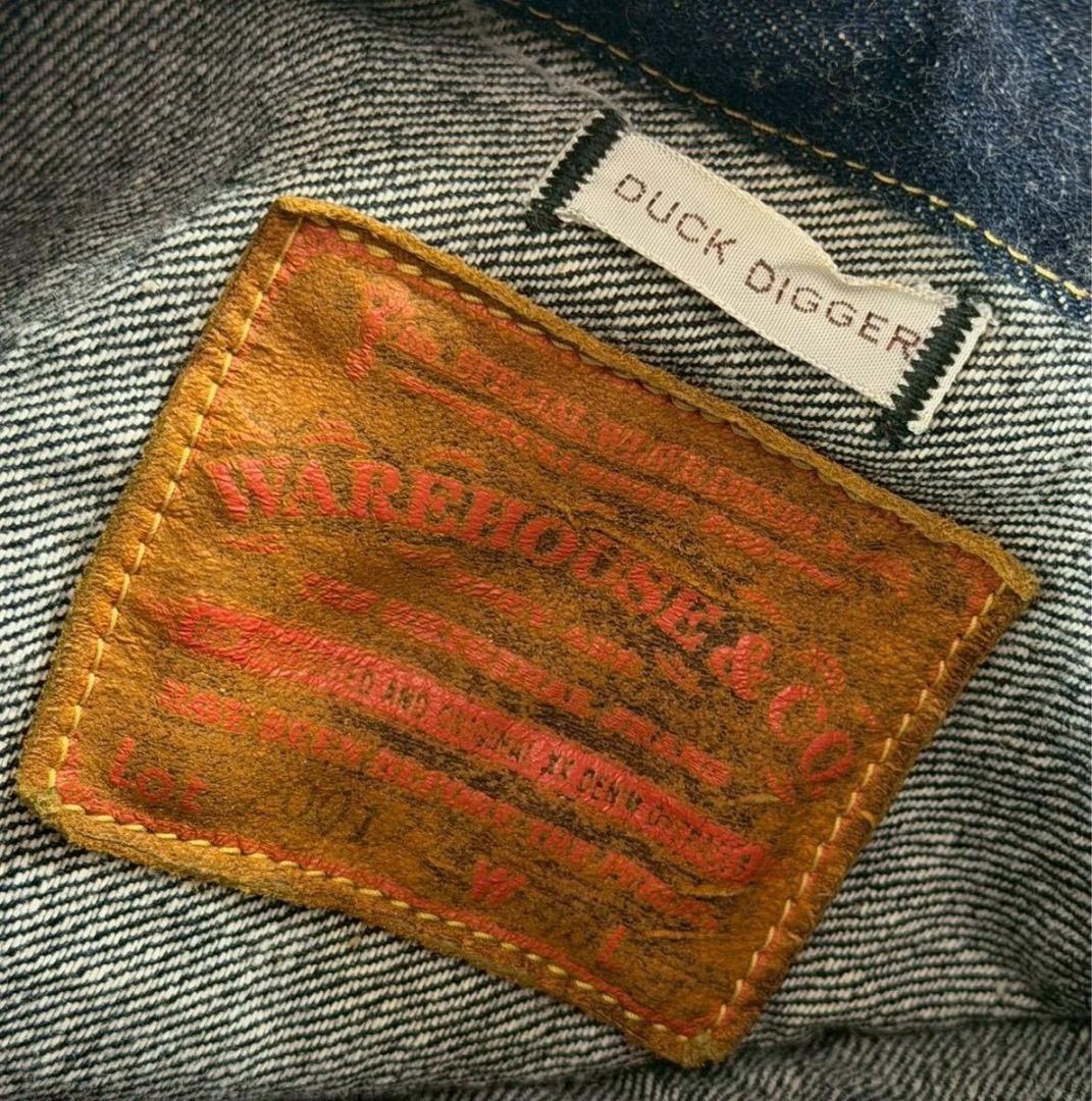 未使用品 ウエアハウス ダックディガー 1st デニムジャケット Tバック 46
