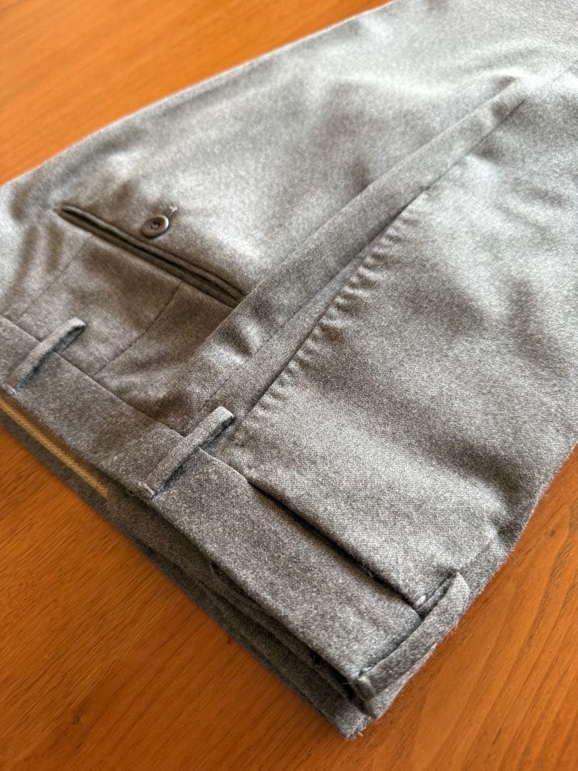 インコテックス スリムフィット ウールサキソニー ライトグレー サイズ48