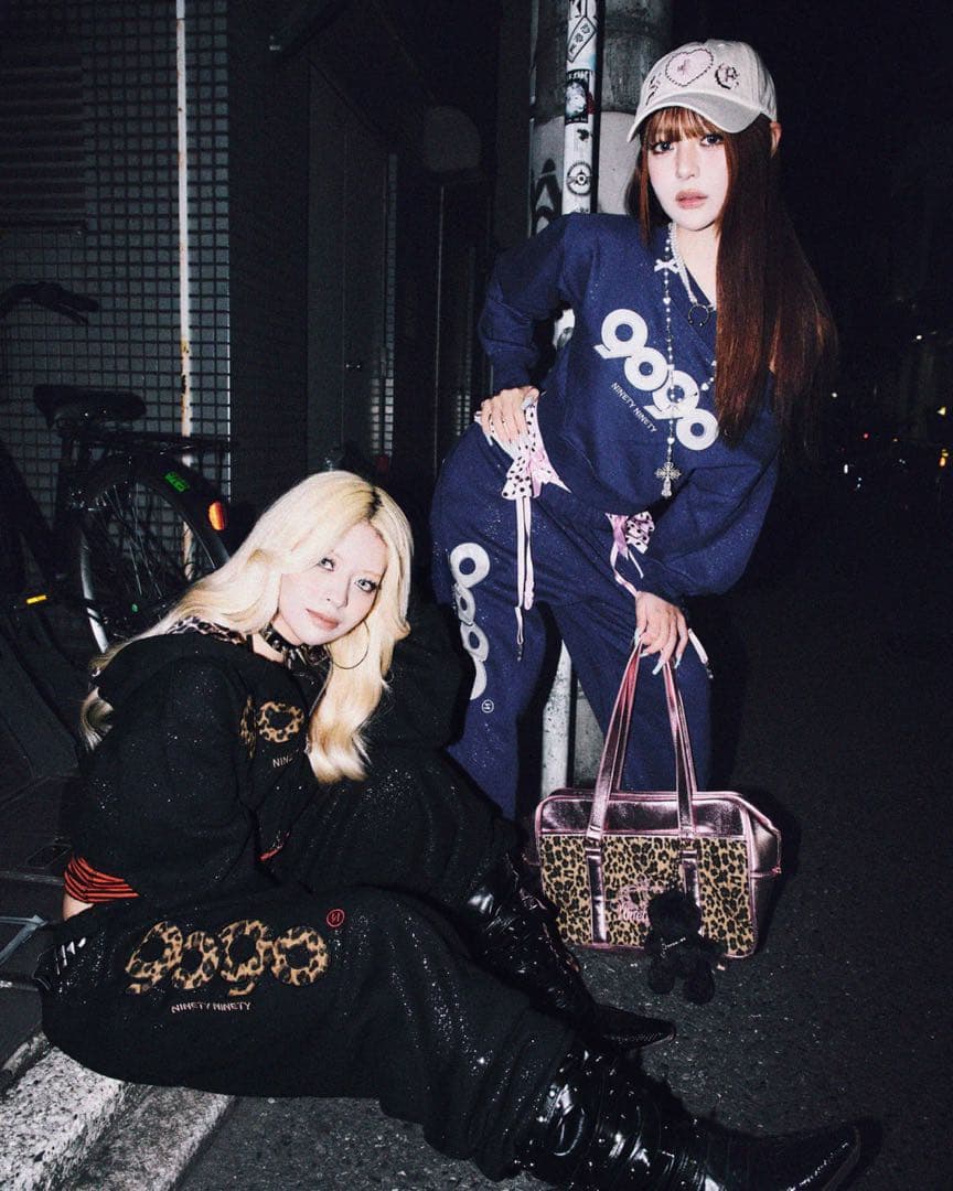 パンツ 9090 girl OG Logo Glitter Sweat Pants