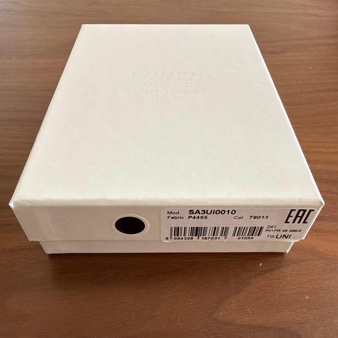 Maison Margiela ブラックレザー三つ折り財布