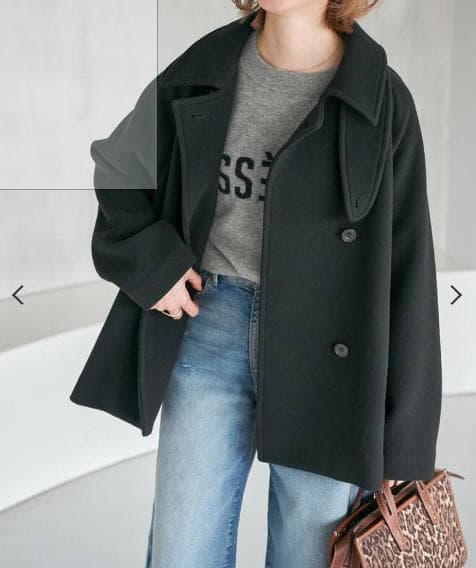 Spick and Spanスピック＆スパン　スタンドカラーショートコート