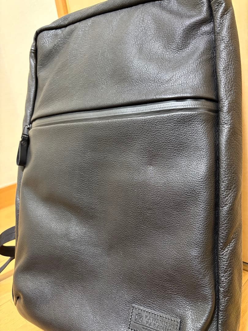 カワニシカバン　seowU[セオウー]｜撥水レザー色はブラック使用1週間