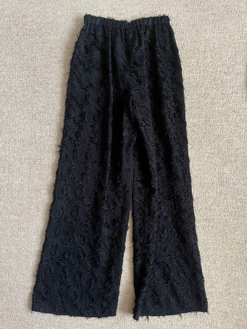 ANAYI アナイ カットジャガードワイドパンツ