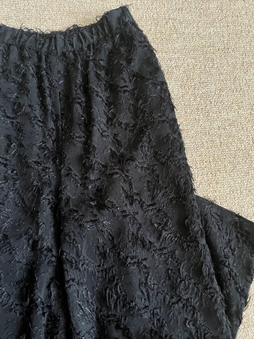 ANAYI アナイ カットジャガードワイドパンツ