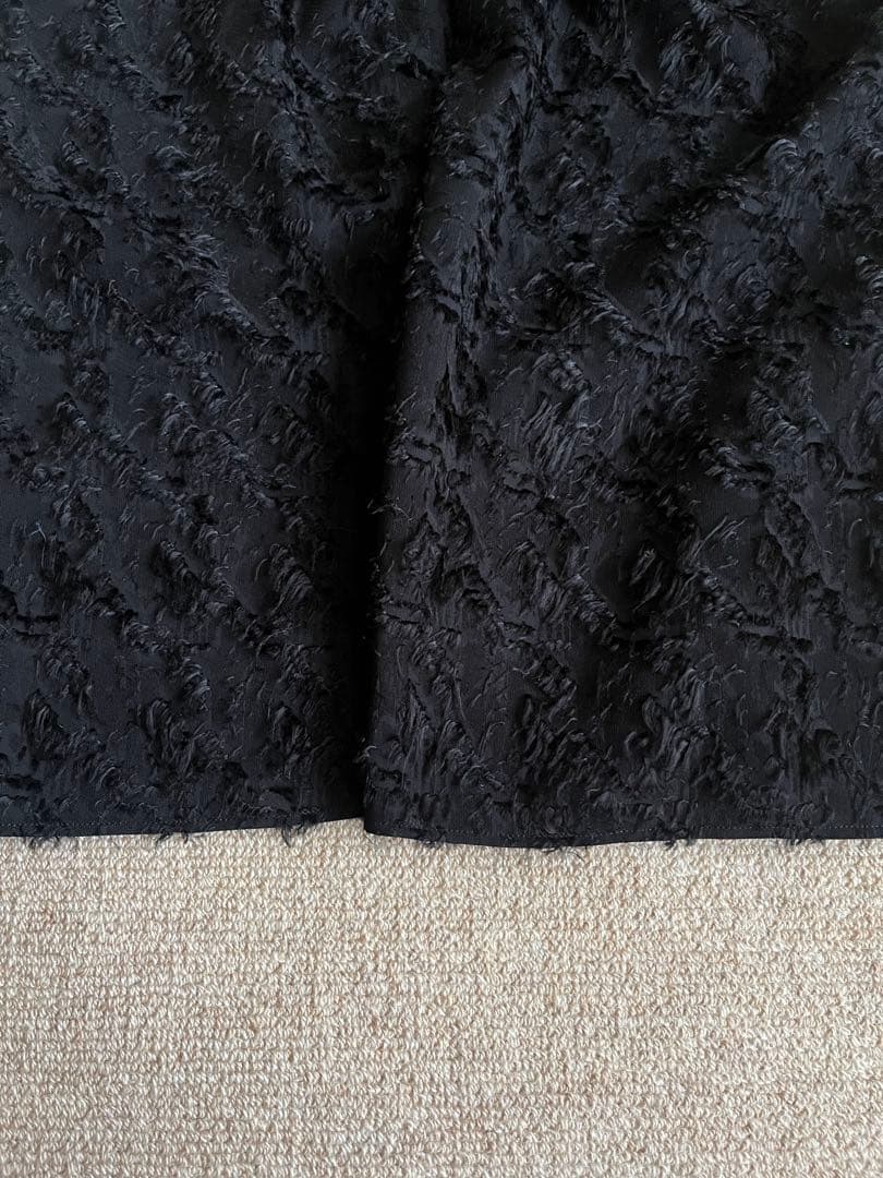 ANAYI アナイ カットジャガードワイドパンツ