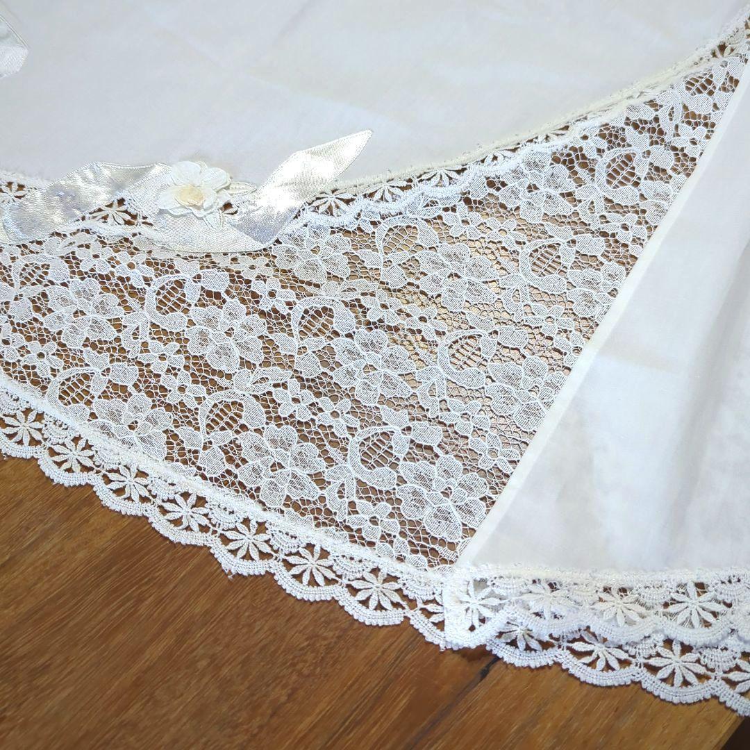 さえら　ヒスクローネ　サロンエプロン　レースエプロン