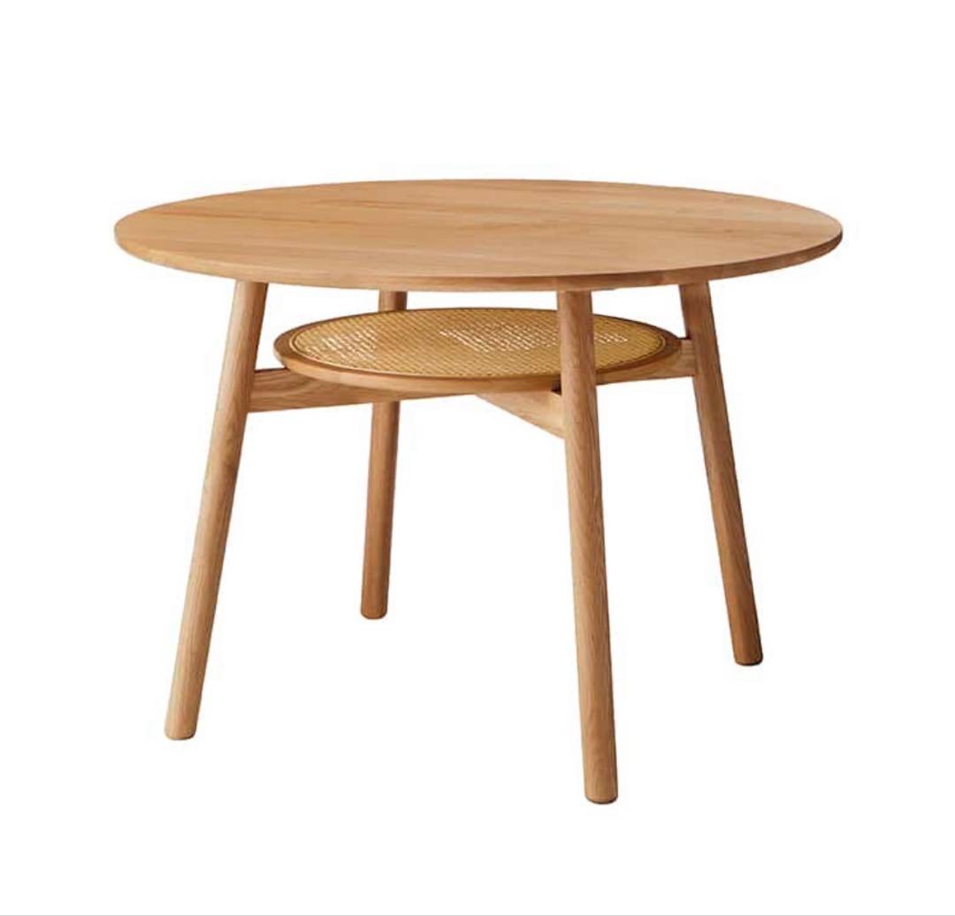 ウニコ　SOLK ラウンドダイニングテーブル ＊オイルメンテナンス付き