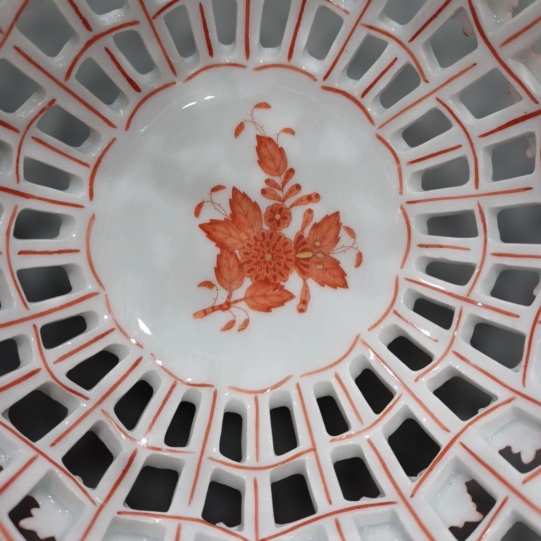 ヘレンド HEREND アポニーオレンジ バスケット 鉢