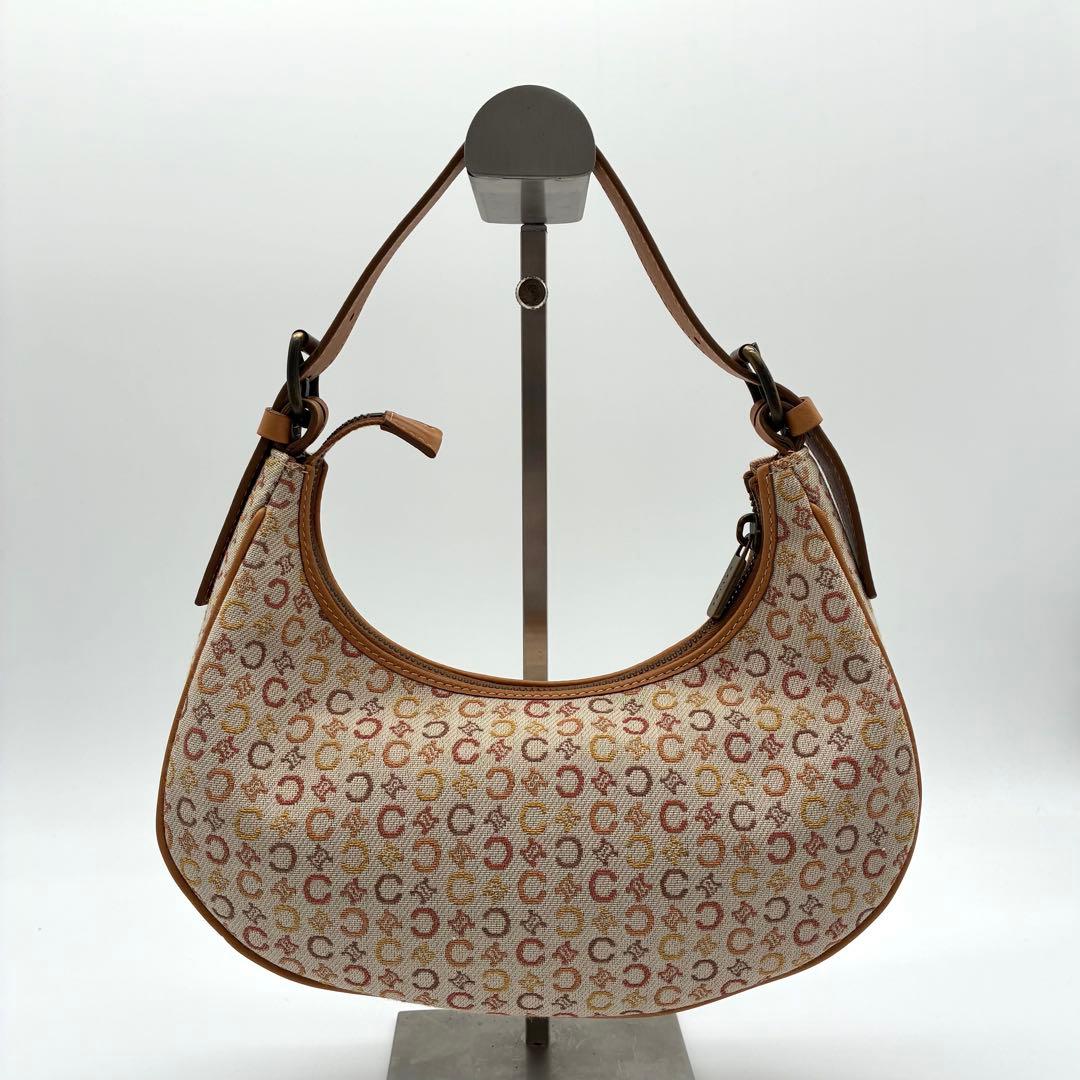 美品 希少 セリーヌ パリマカダム クロワッサン ワンショルダー バッグ