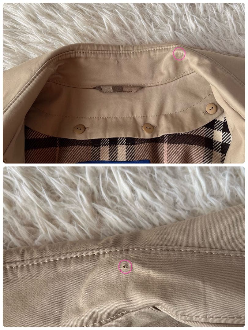 【美品】バーバリーブルーレーベル　ウールライナー付き　トレンチコート