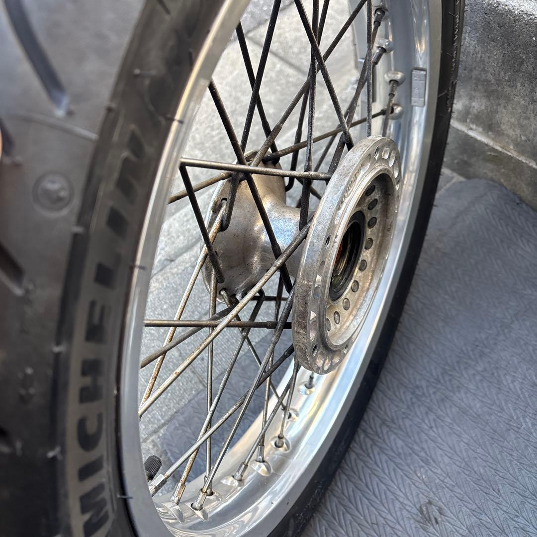 トライアンフ　空冷アルミホイール　ボンネビル　スラクストン純正