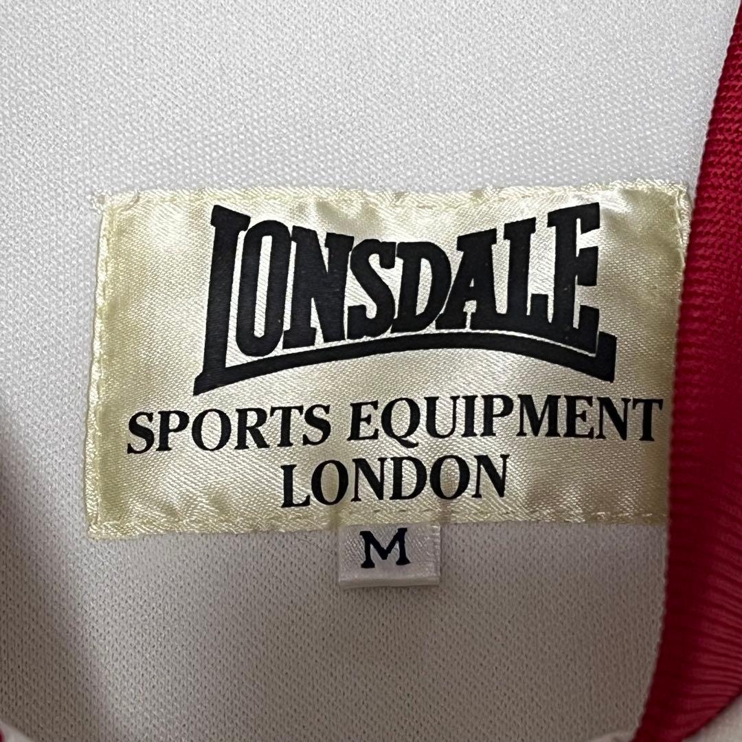 【LONSDALE ロンズデール】トラックジャケット ジャージ 刺繍ロゴ 美品