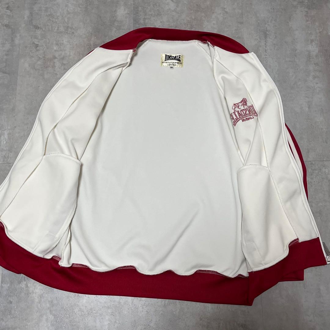 【LONSDALE ロンズデール】トラックジャケット ジャージ 刺繍ロゴ 美品