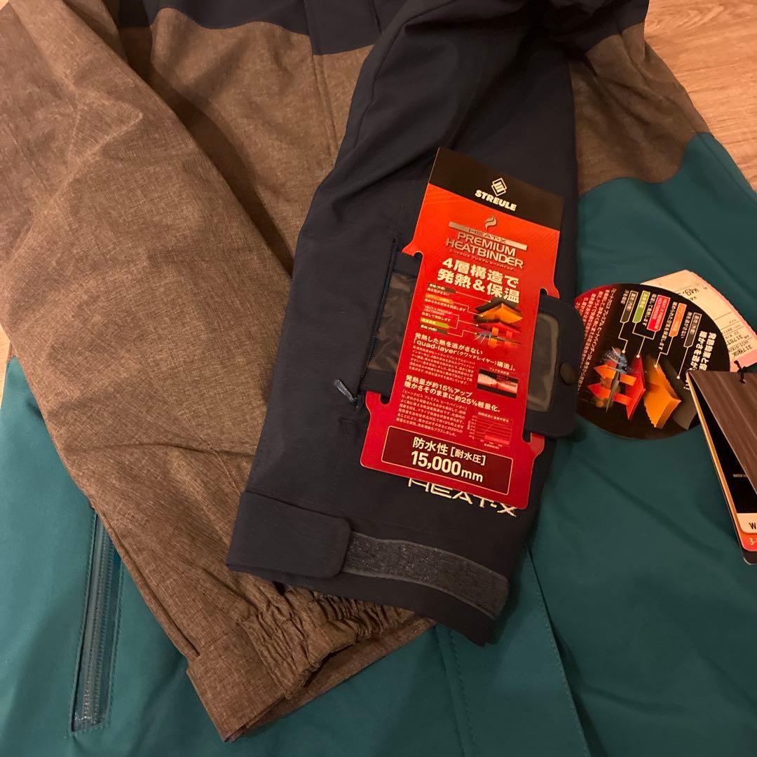 未使用 streule スキーウェア スノボードウェア 上下セット L