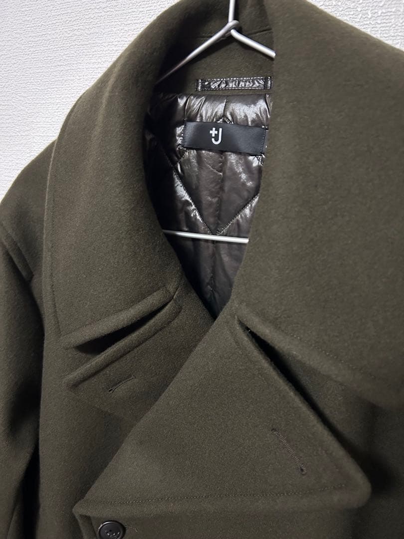 値下げ　ウールブレンドオーバーサイズ　Pコート　UNIQLO +J