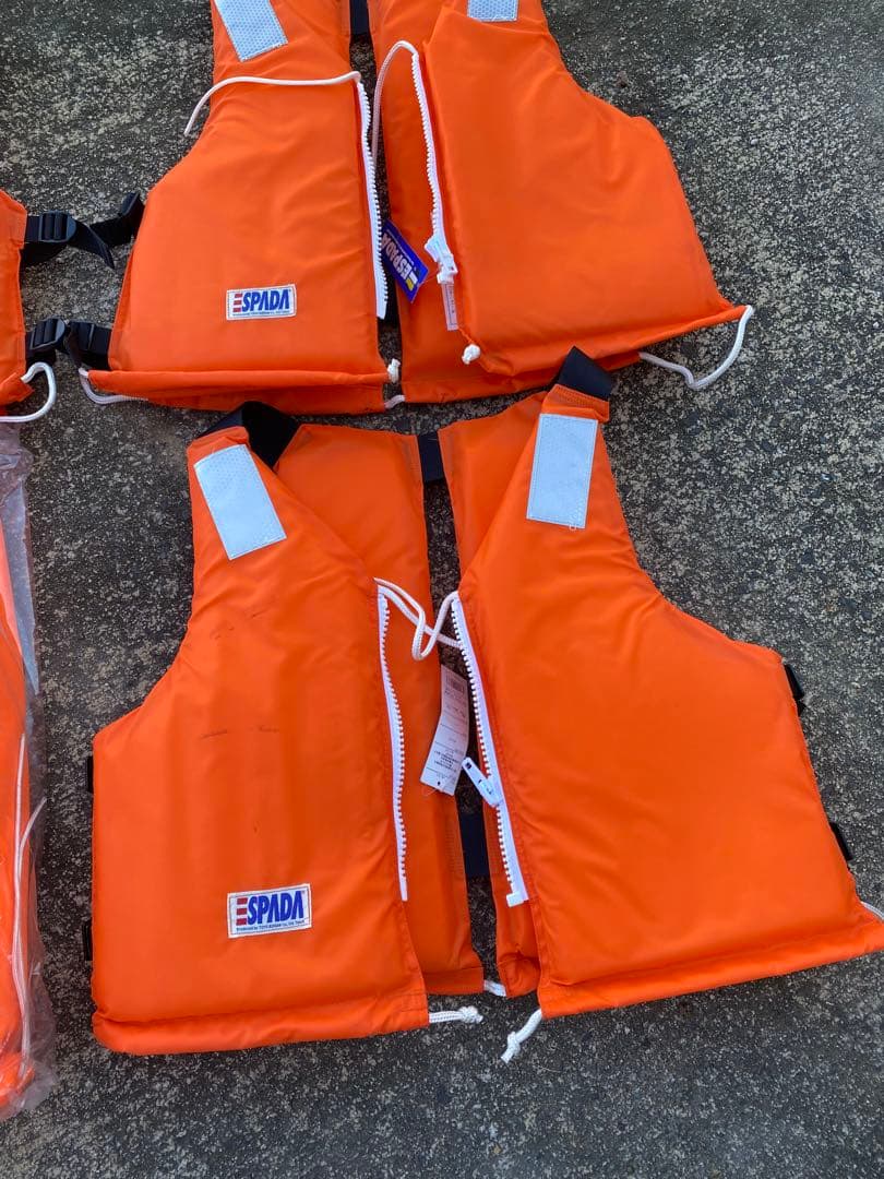 ライフジャケット　桜マーク　小型船舶用 救命胴衣　セット　6着　船舶検査対応‼️