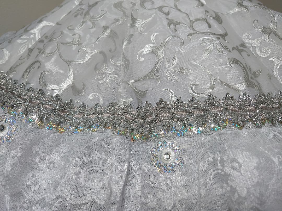 バレエ衣裳コスチューム白×シルバーエトワール/シンデレラ/グランパクラシック美品