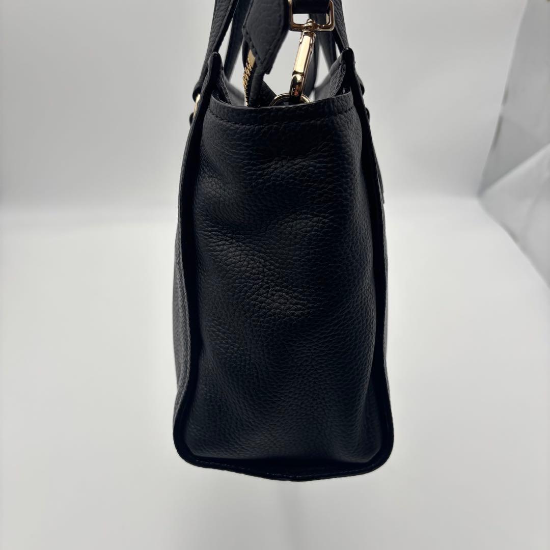 Kate Spade ショルダーバッグ 2way シボ革 ブラック 卒業 入学