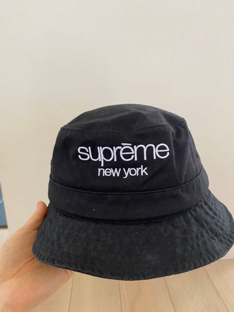 supreme バケットハット ブラック　S/M