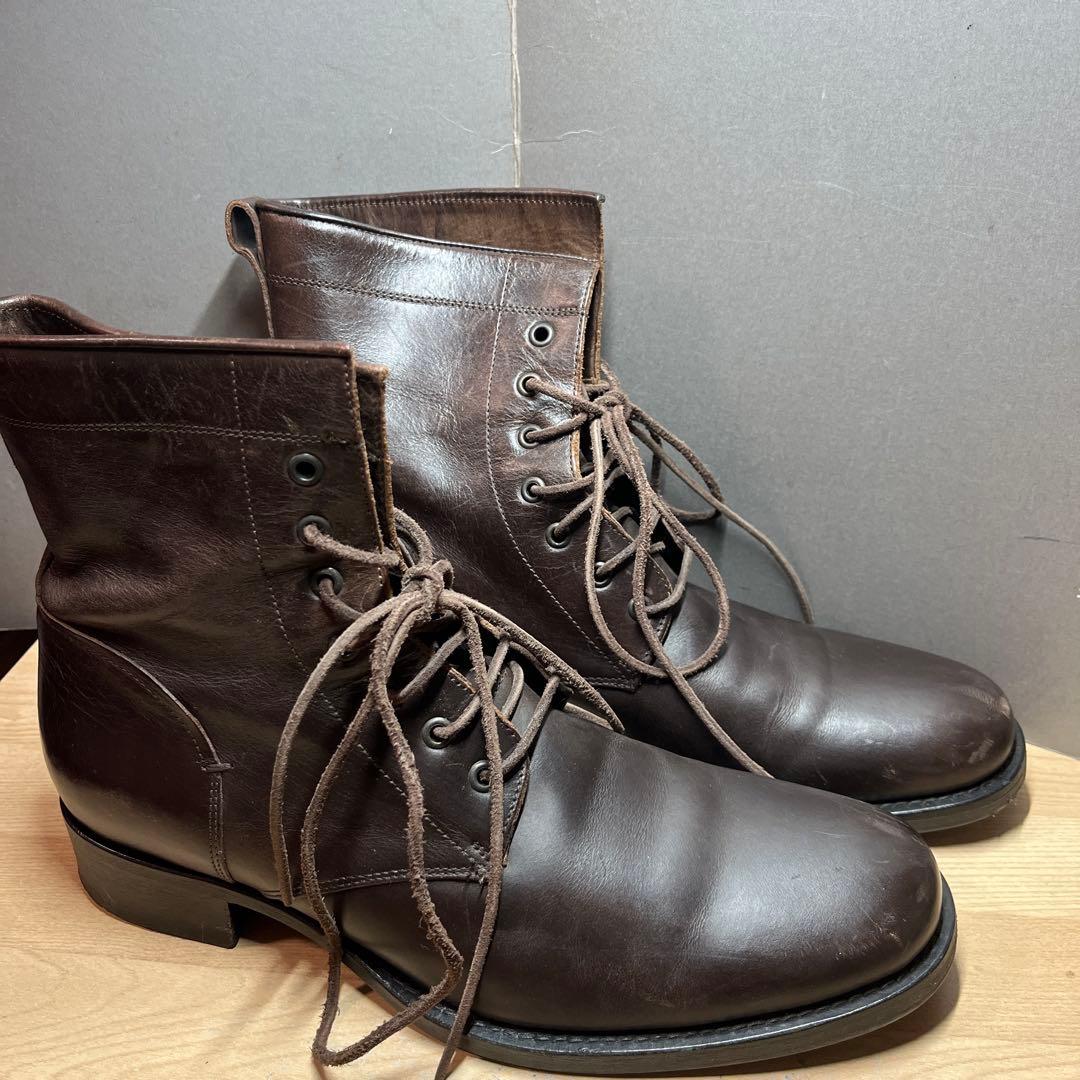 る*い様 BUTTERO レザーブーツ　ブラウン　サイズ42 27cm ITAR