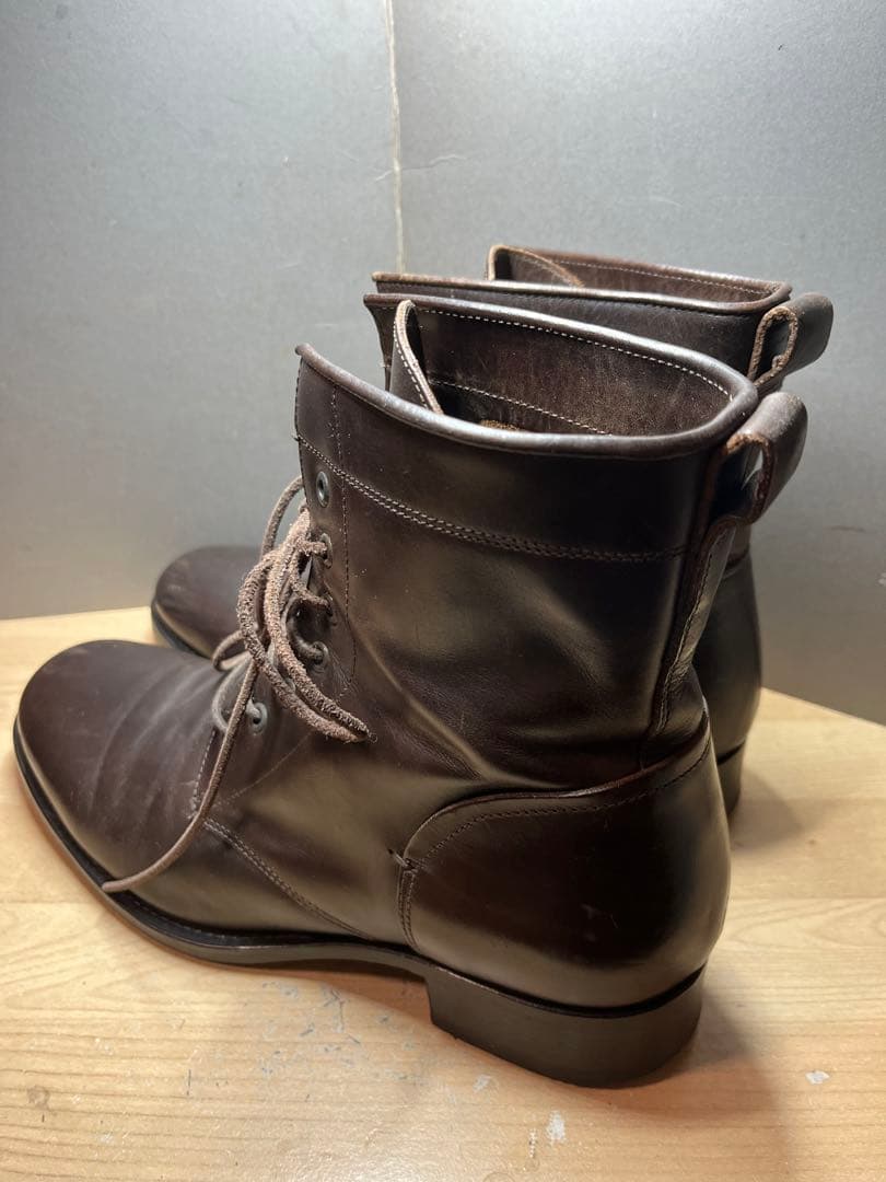 る*い様 BUTTERO レザーブーツ　ブラウン　サイズ42 27cm ITAR