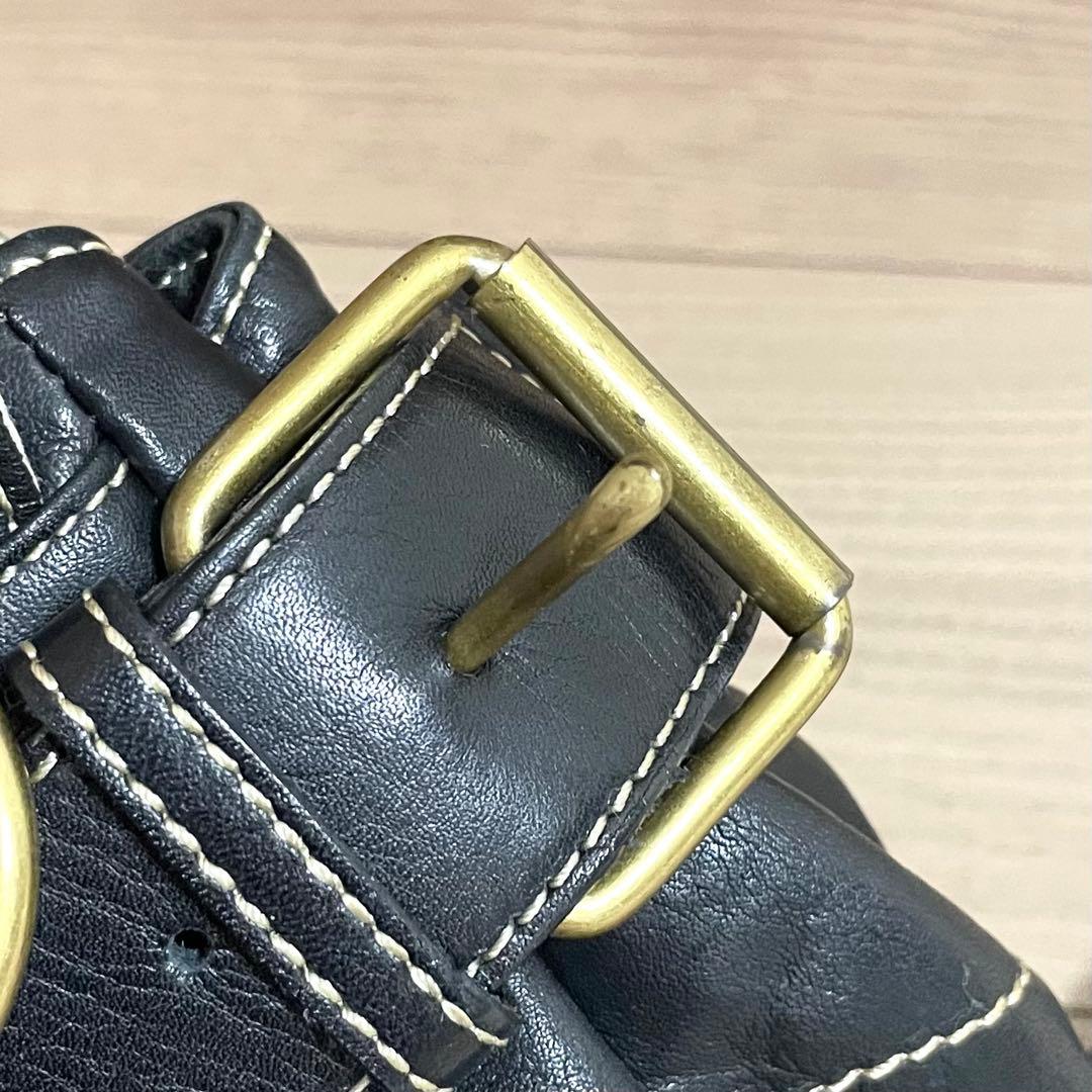 希少/ヴィヴィアンウエストウッド　ショルダーバッグ　アコード　ブラック　レザー