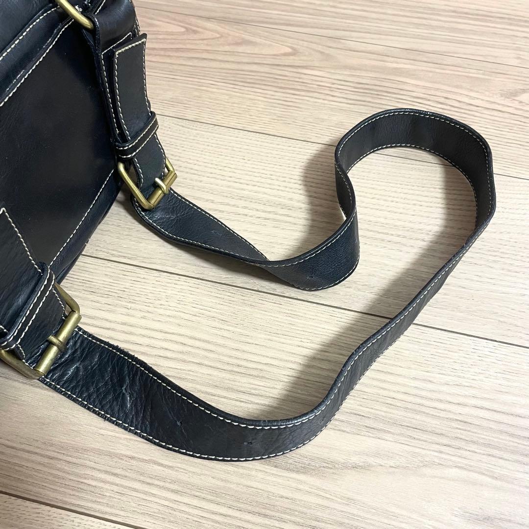 希少/ヴィヴィアンウエストウッド　ショルダーバッグ　アコード　ブラック　レザー